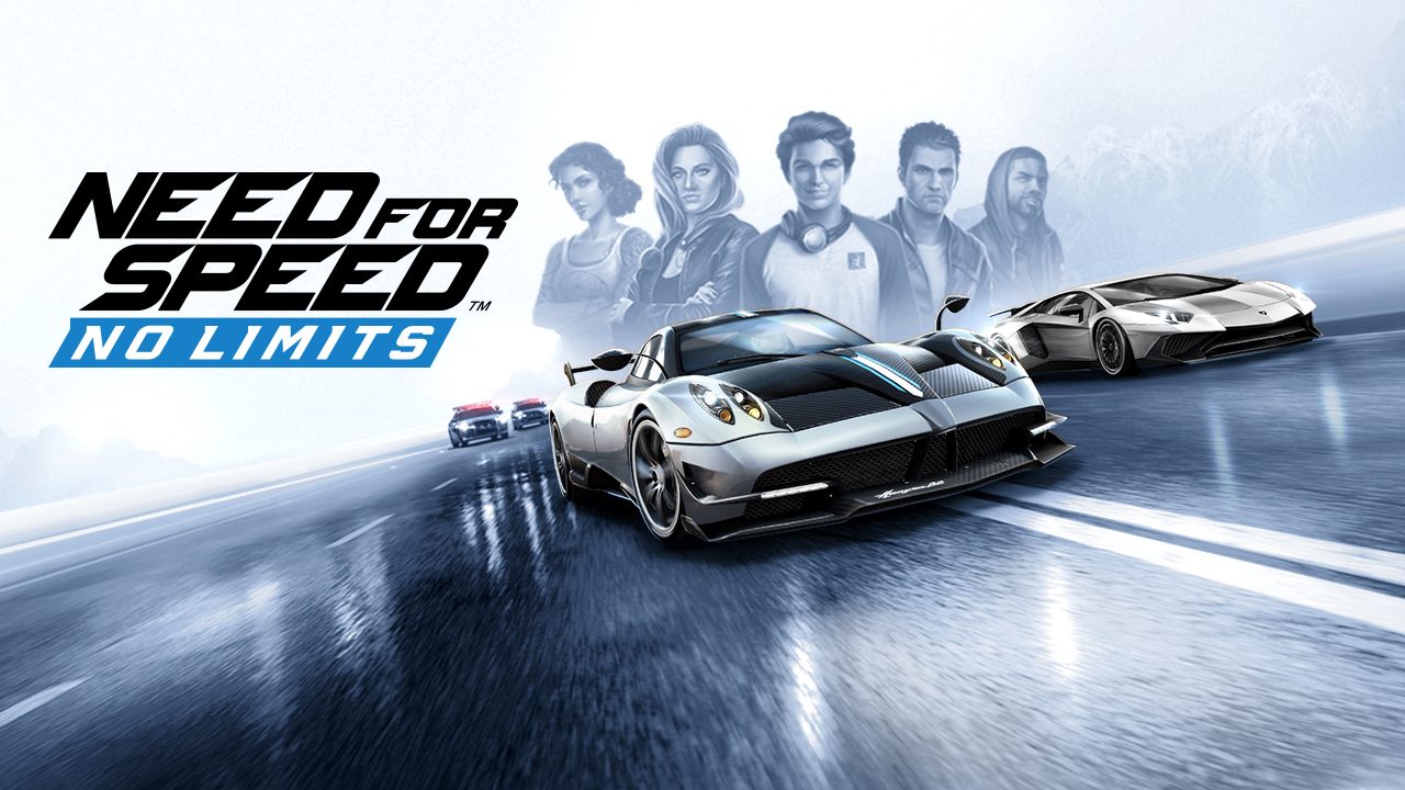 Need for Speed No Limits with exotic cars and police vehicles